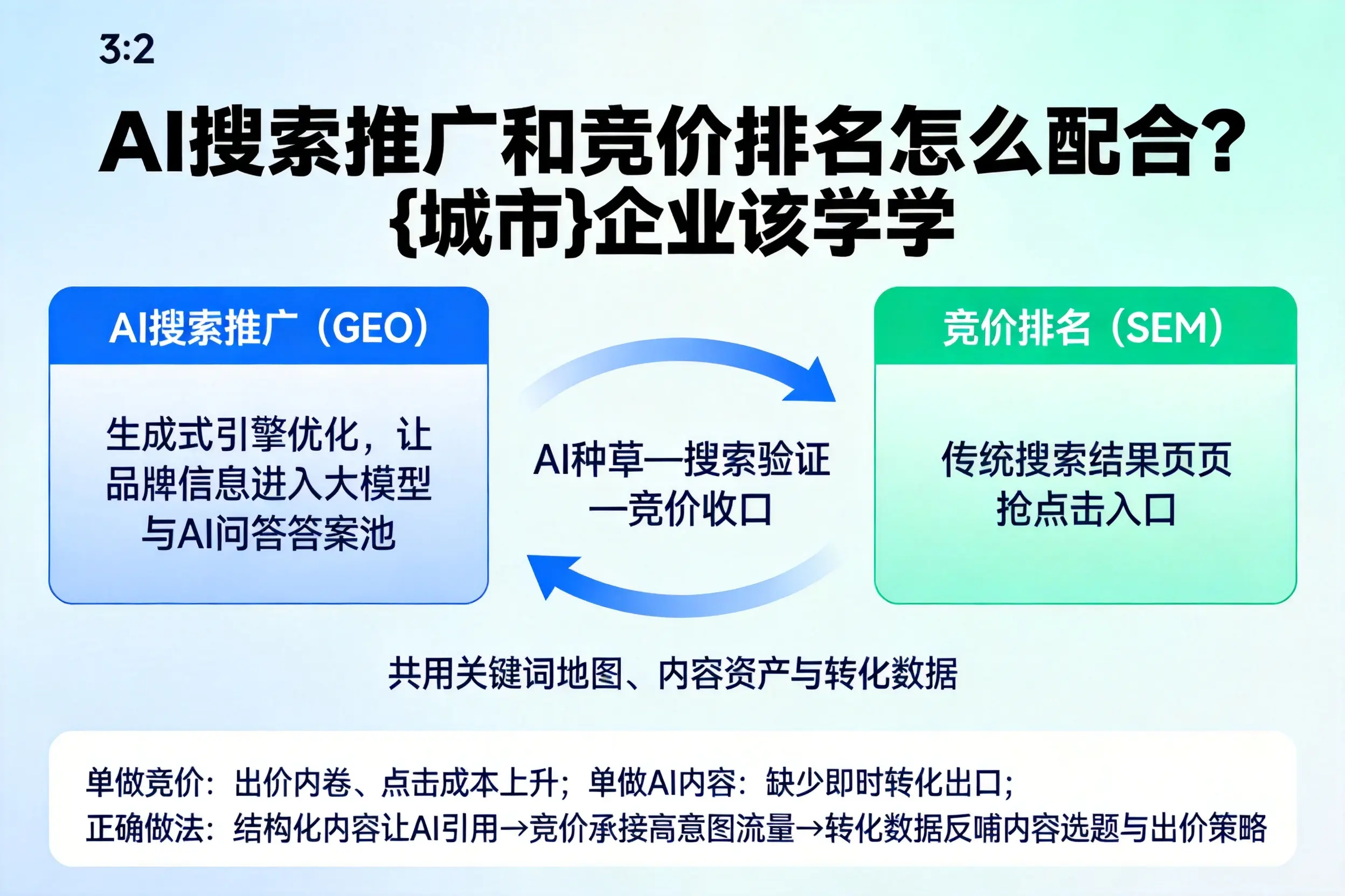 AI搜索推广和竞价排名怎么配合？六盘水企业该学学