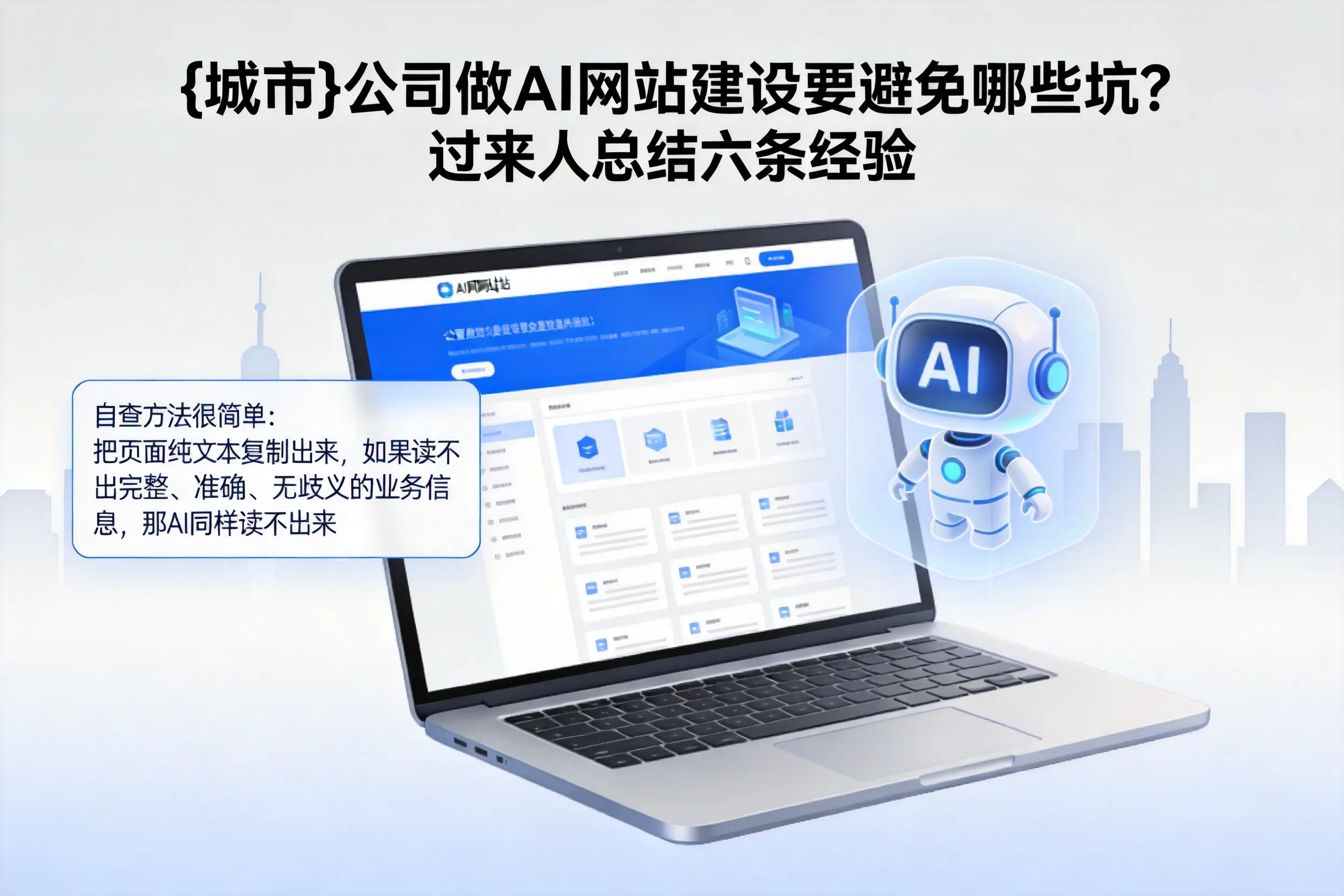 六盘水公司做AI网站建设要避免哪些坑？过来人总结六条经验