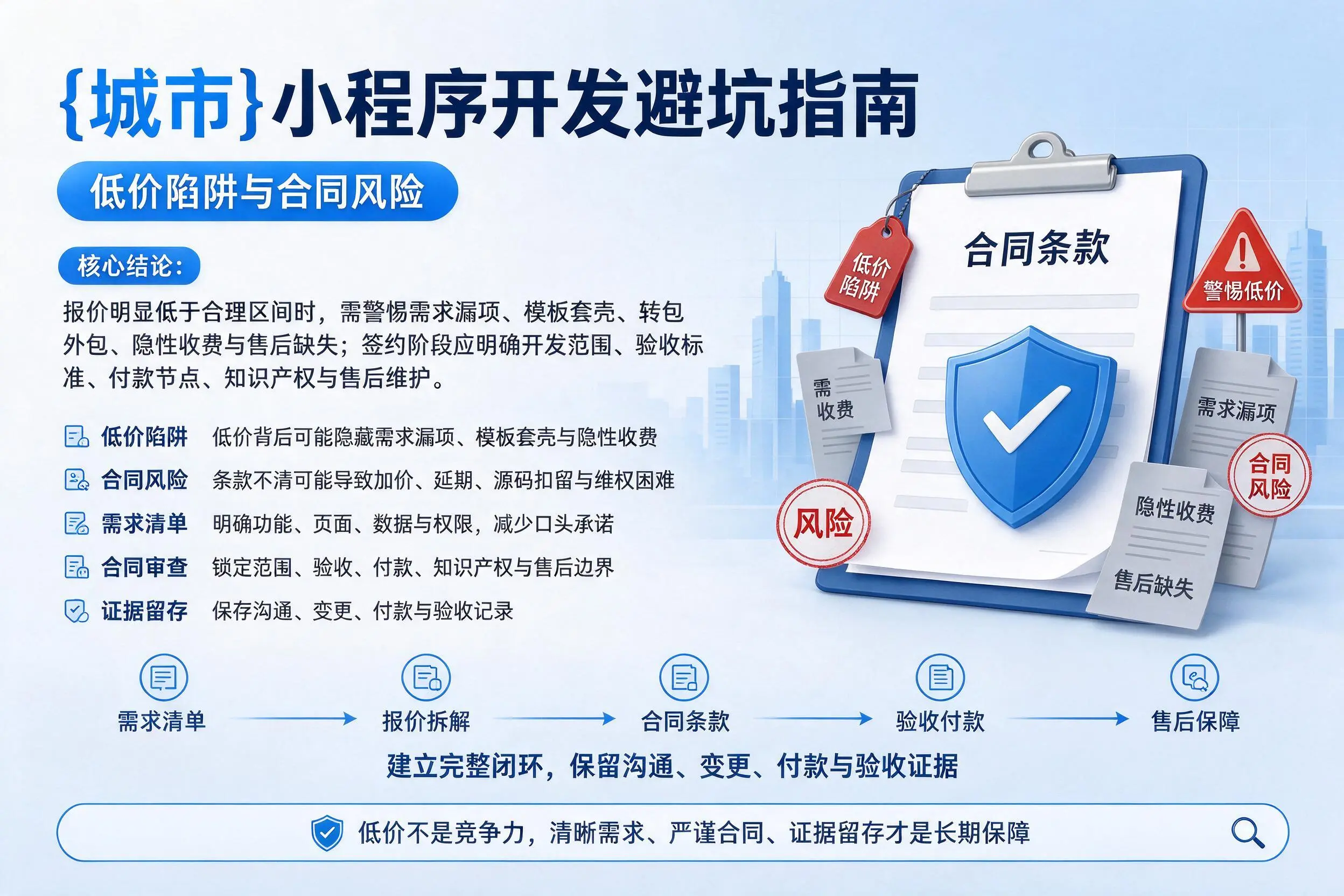 六盘水小程序开发避坑指南：低价陷阱与合同风险
