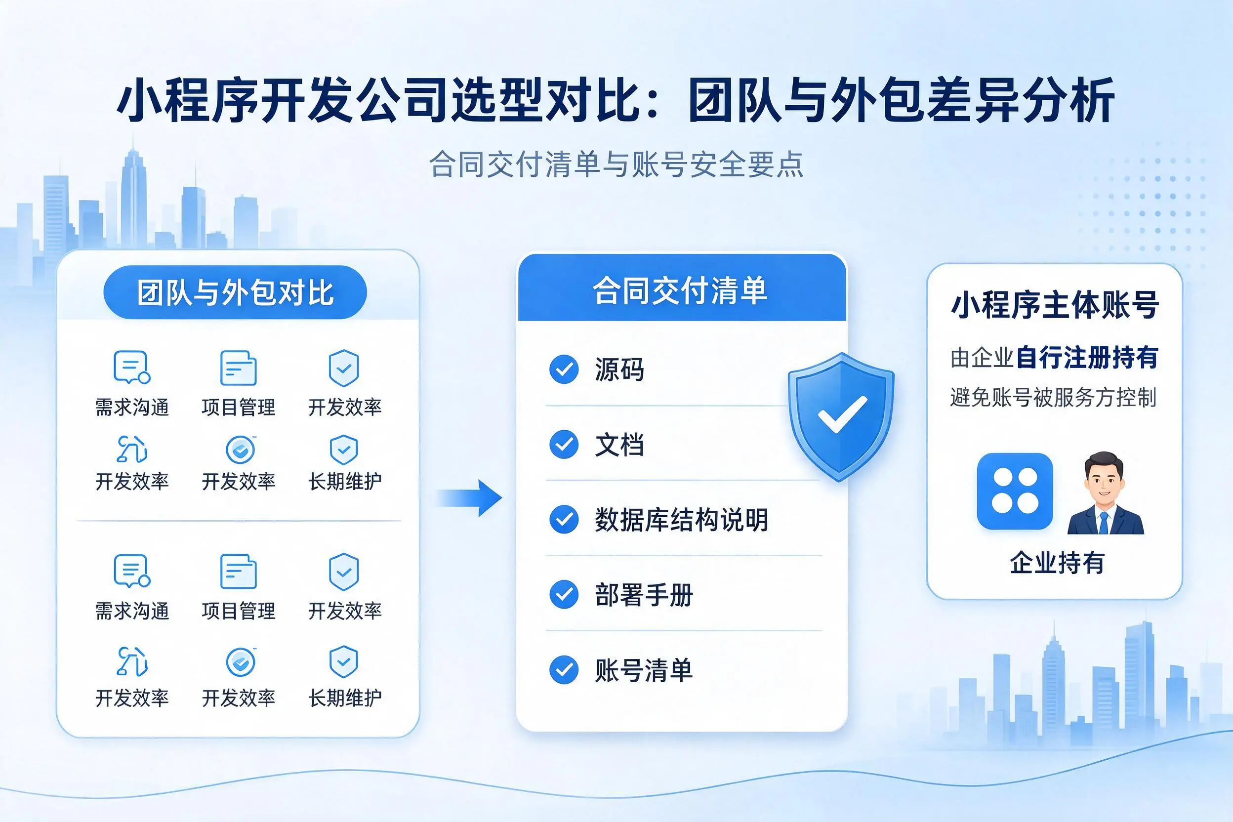 六盘水小程序开发公司选型对比：团队与外包差异分析