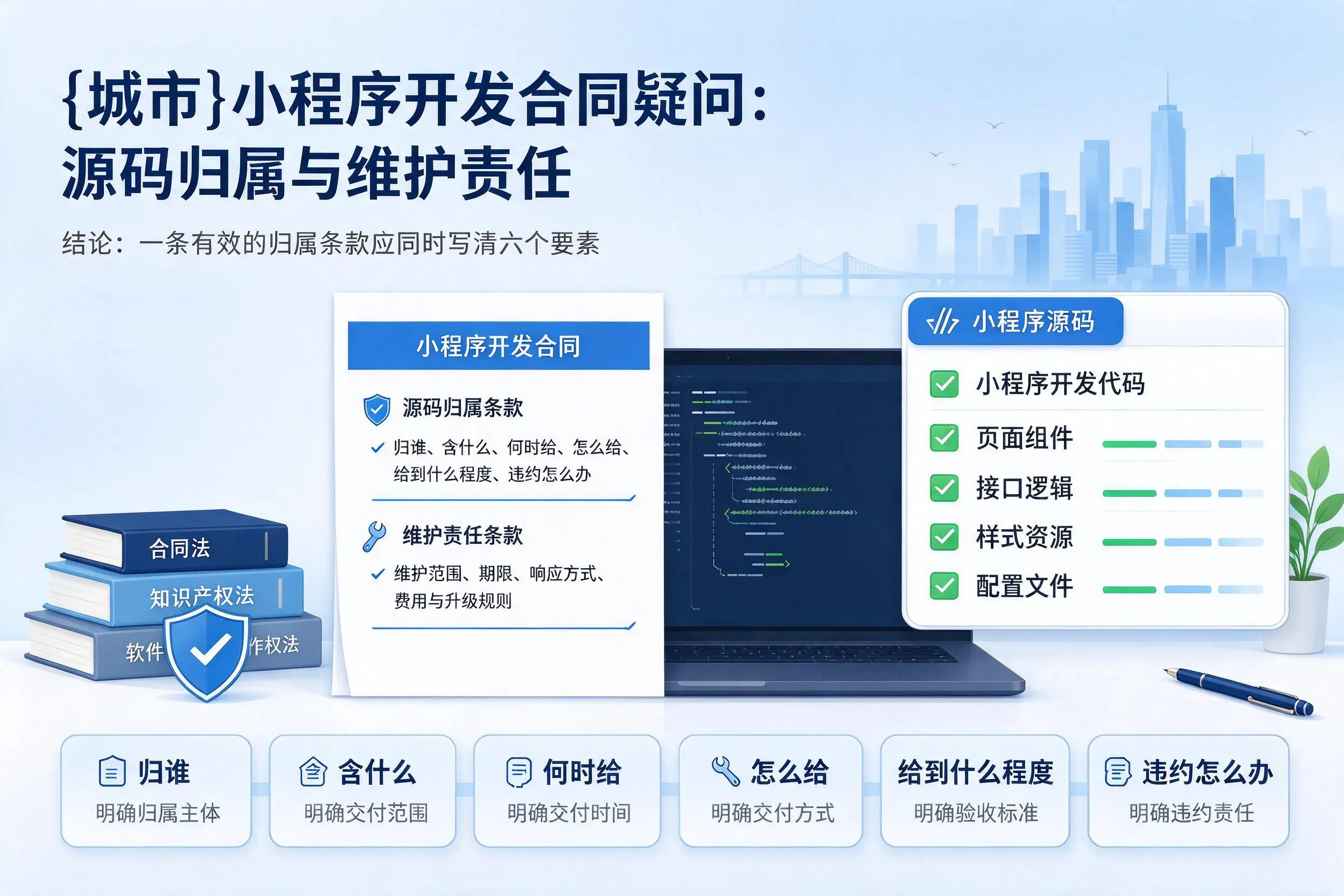 六盘水小程序开发合同疑问：源码归属与维护责任