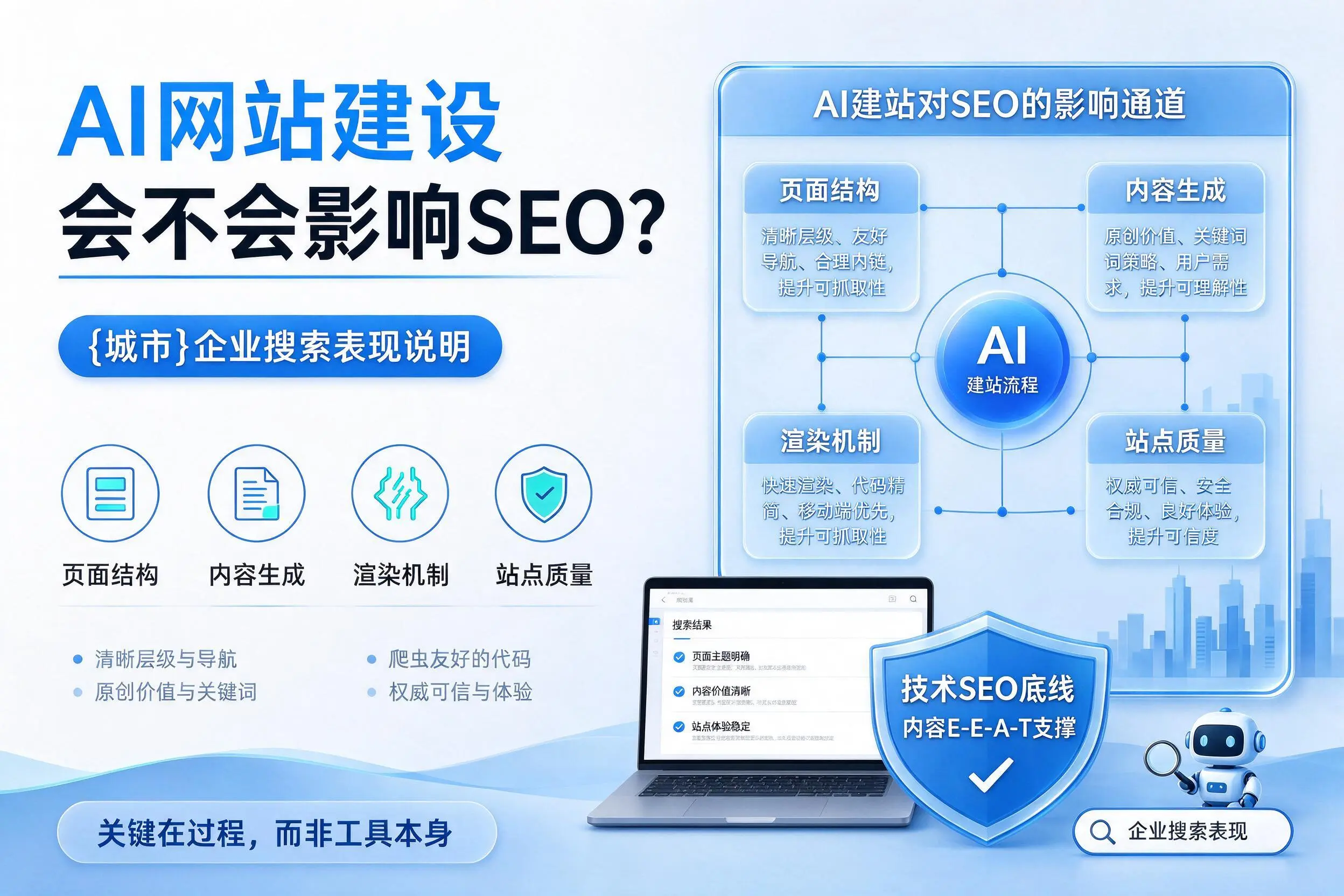 AI网站建设会不会影响SEO？六盘水企业搜索表现说明