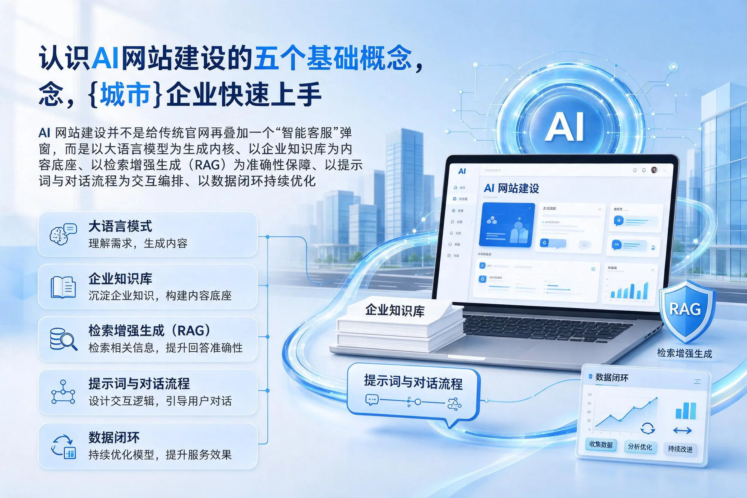 认识AI网站建设的五个基础概念，六盘水企业快速上手