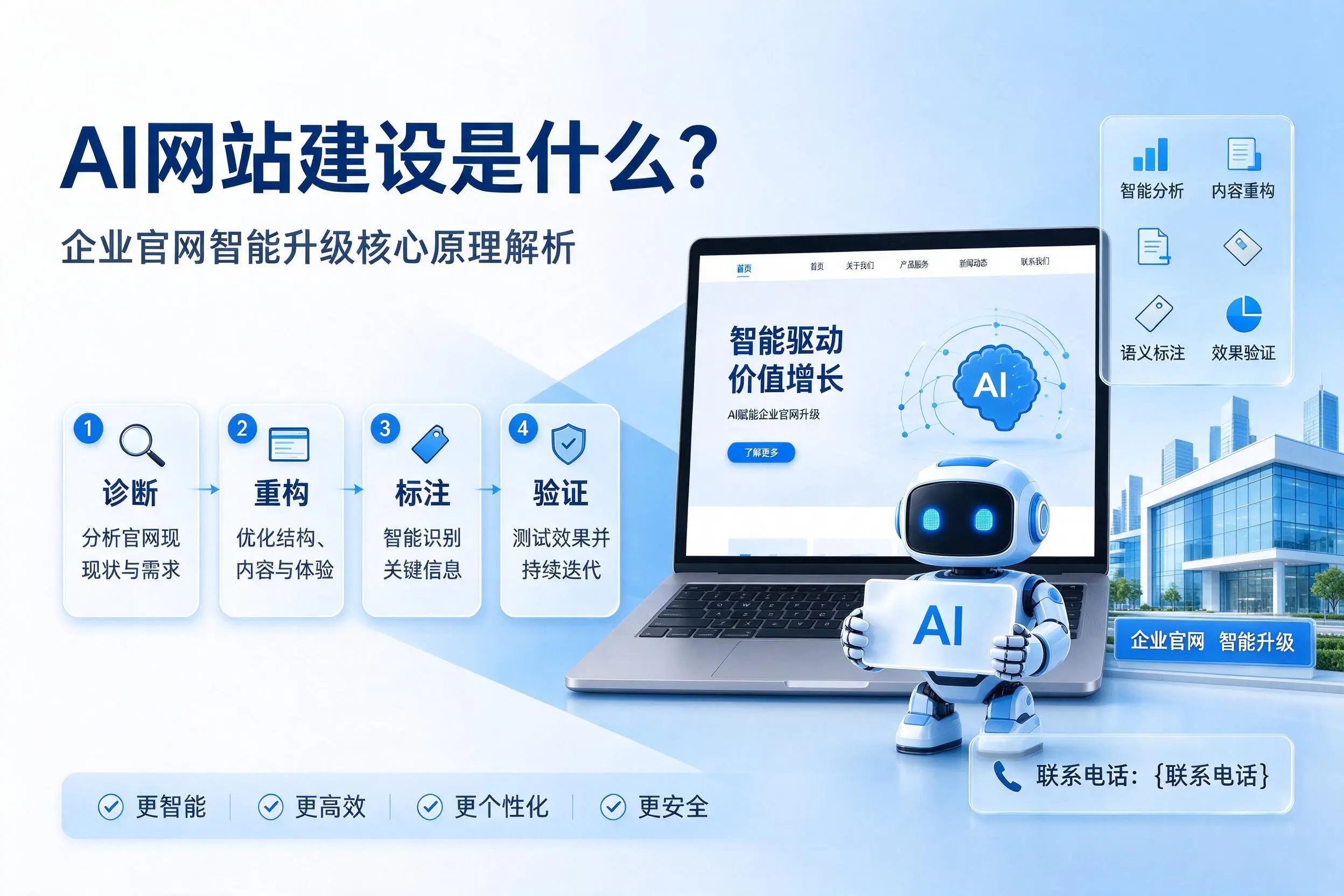 AI网站建设是什么？六盘水企业官网智能升级核心原理解析