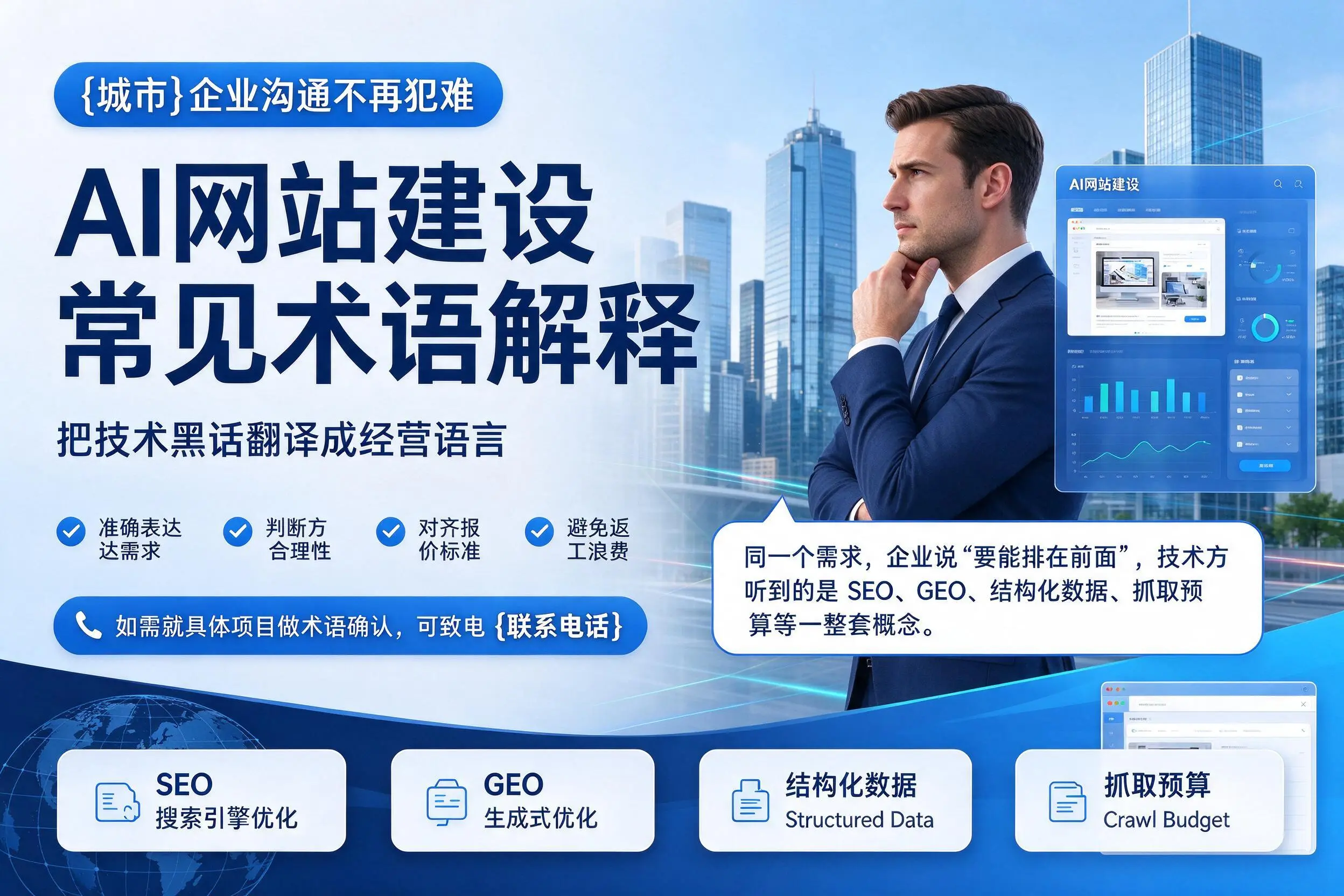 AI网站建设常见术语解释，六盘水企业沟通不再犯难